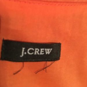J Crew Orange Cotton Romper.